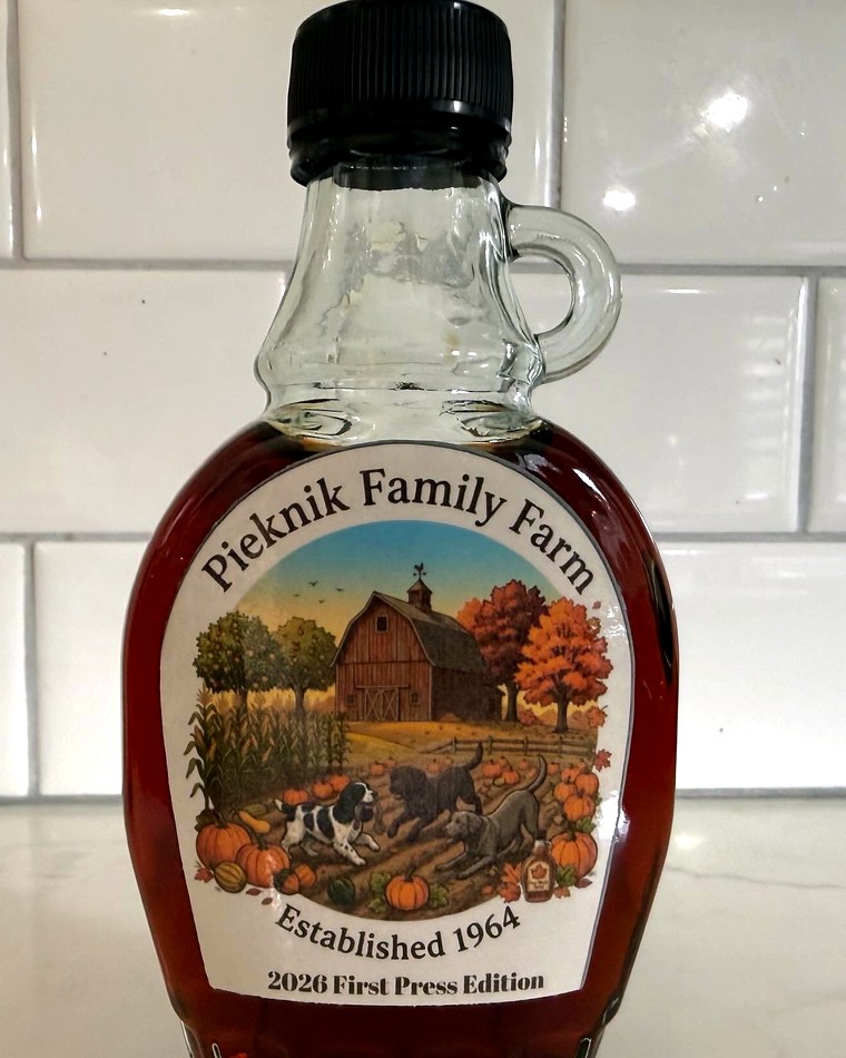 Pieknik Family Farm maple syrup, 6 oz bottle